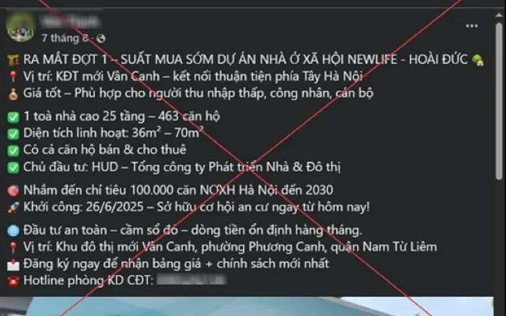 Hà Nội xử phạt 2 trường hợp rao bán “suất ngoại giao”, “suất nội bộ” nhà ở xã hội