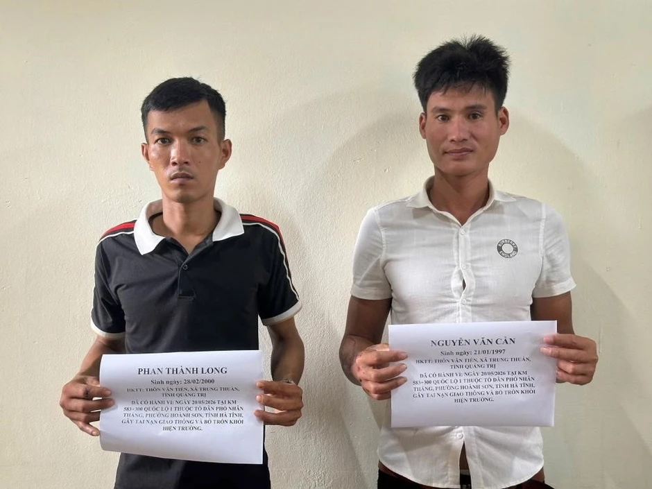 Hà Tĩnh bắt giữ hai đối tượng gây tai nạn giao thông rồi bỏ trốn Hà Tĩnh bắt giữ hai đối tượng gây tai nạn giao thông rồi bỏ trốn