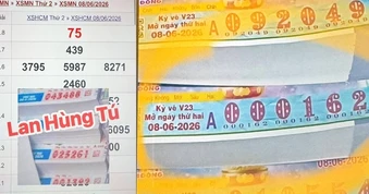 Hai cây vé xổ số miền Nam bất ngờ cùng trúng tại 1 tỉnh