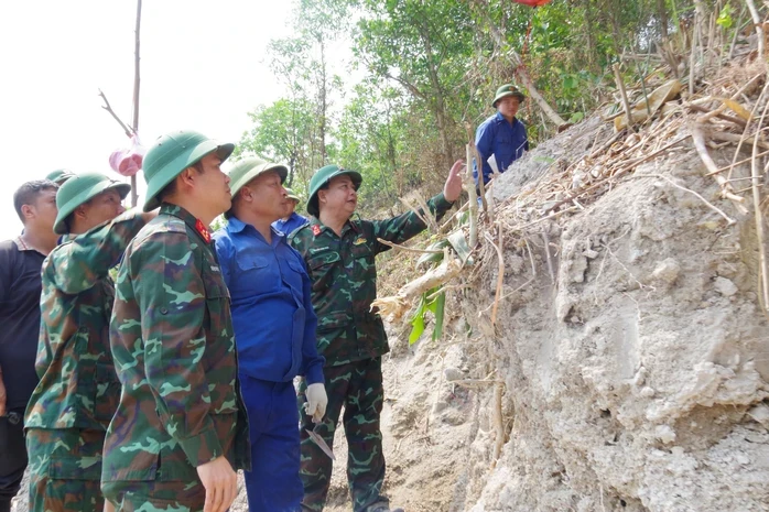 Hài cốt liệt sĩ được phát hiện trong hầm chiến đấu ở Quảng Trị Hài cốt liệt sĩ được phát hiện trong hầm chiến đấu ở Quảng Trị