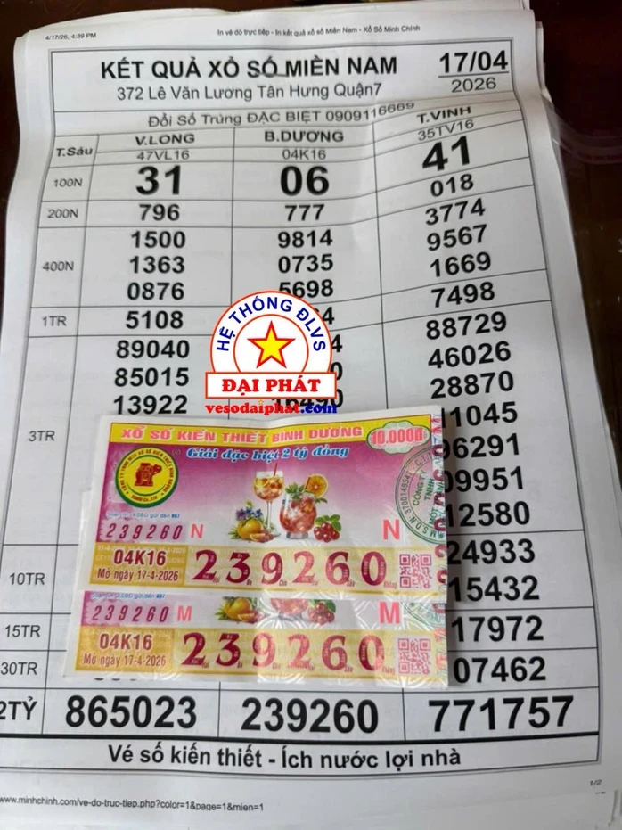 Hai giải độc đắc xổ số miền Nam tìm ra nơi trúng thưởng vào sáng 21-4 Hai giải độc đắc xổ số miền Nam tìm ra nơi trúng thưởng vào sáng 21-4