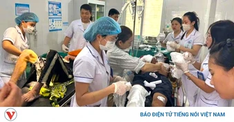 Hai người đàn ông ở Nghệ An bị phóng điện bỏng nặng khi dựng quán cà phê