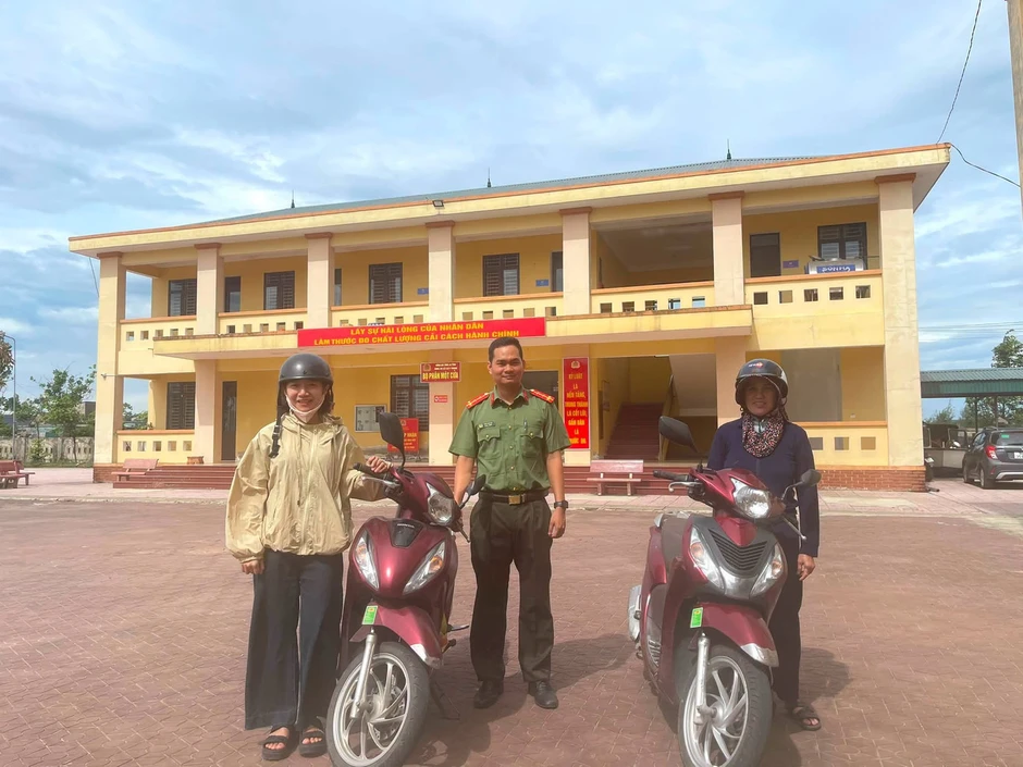 Hai người phụ nữ ở Hà Tĩnh đi nhầm xe máy của nhau về nhà