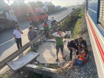 Hải Phòng: Một người bị thương sau va chạm với tàu hỏa