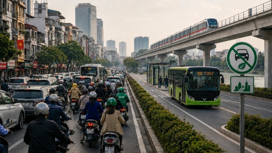 Hạn chế xe cá nhân không chỉ bằng mệnh lệnh Hạn chế xe cá nhân không chỉ bằng mệnh lệnh