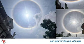 Hào quang lạ bao quanh mặt trời ở Nghệ An gây xôn xao, chuyên gia nói gì?