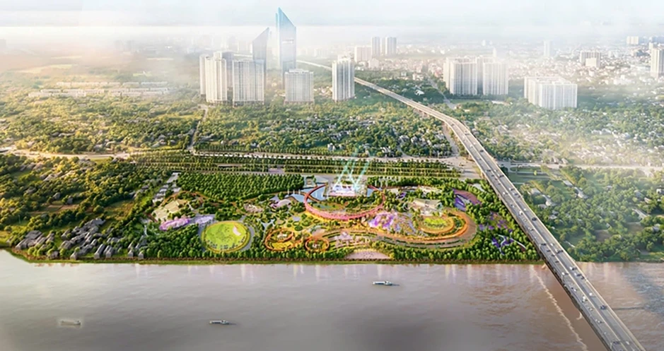 Hiện trạng khu đất 20ha xây công viên đầu tiên tại Trục Đại lộ cảnh quan sông Hồng