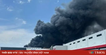 Hỏa hoạn tại xưởng dệt may ở Đồng Nai, nhiều tiếng nổ lớn phát ra