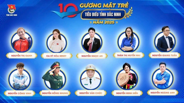 Hòa Minzy là một trong 10 gương mặt trẻ tiêu biểu của tỉnh Bắc Ninh năm 2025