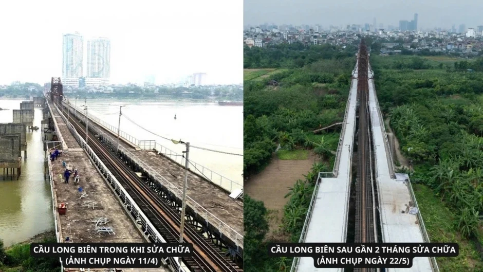 Hoàn tất sửa chữa, cầu Long Biên mở cửa trở lại từ rạng sáng 28/5 Hoàn tất sửa chữa, cầu Long Biên mở cửa trở lại từ rạng sáng 28/5