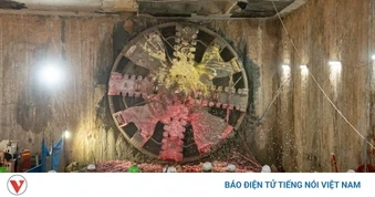 Hoàn thành toàn bộ hành trình khoan hầm tuyến Metro Nhốn - Ga Hà Nội