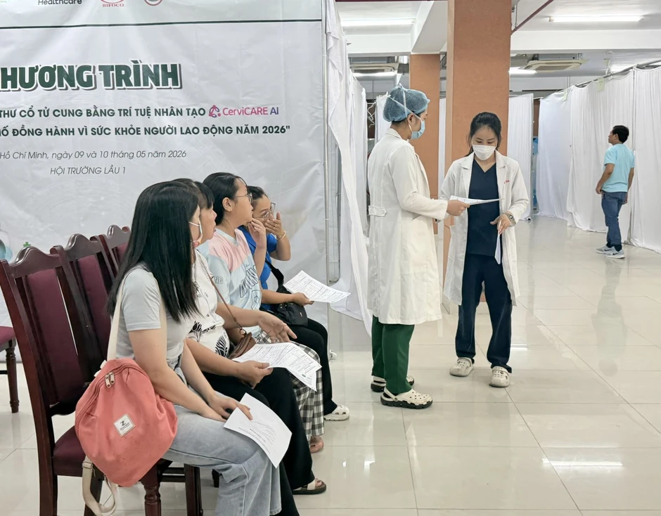 Hơn 12.000 nữ công nhân được tầm soát ung thư cổ tử cung miễn phí bằng AI Hơn 12.000 nữ công nhân được tầm soát ung thư cổ tử cung miễn phí bằng AI