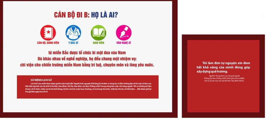 Hơn 72.000 hồ sơ, kỷ vật cán bộ đi B vẫn được lưu giữ sau nửa thế kỷ Hơn 72.000 hồ sơ, kỷ vật cán bộ đi B vẫn được lưu giữ sau nửa thế kỷ