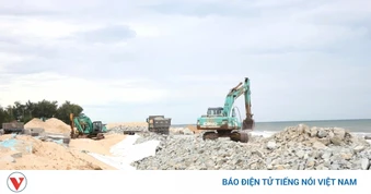 Huế xây dựng đê ngầm, kè bảo vệ bãi biển Thuận An
