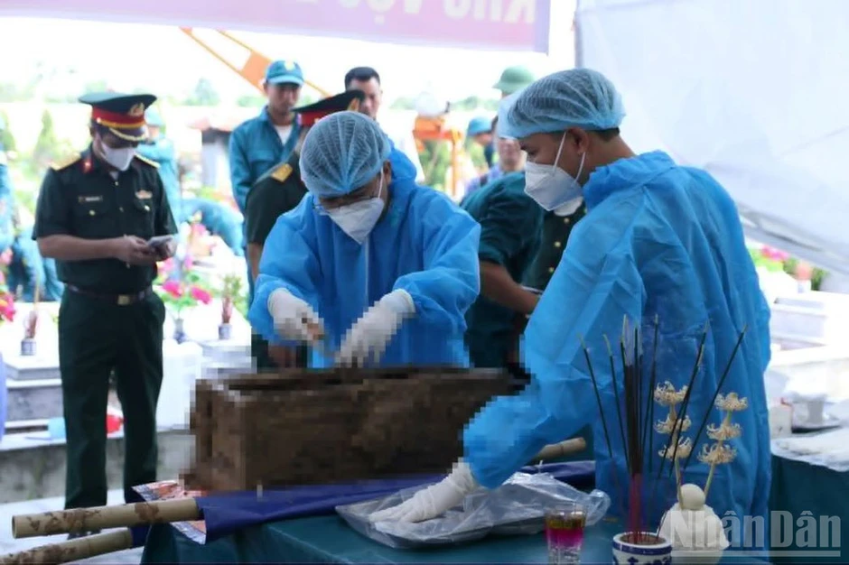 Hưng Yên đẩy nhanh tiến độ lấy mẫu hài cốt liệt sĩ Hưng Yên đẩy nhanh tiến độ lấy mẫu hài cốt liệt sĩ