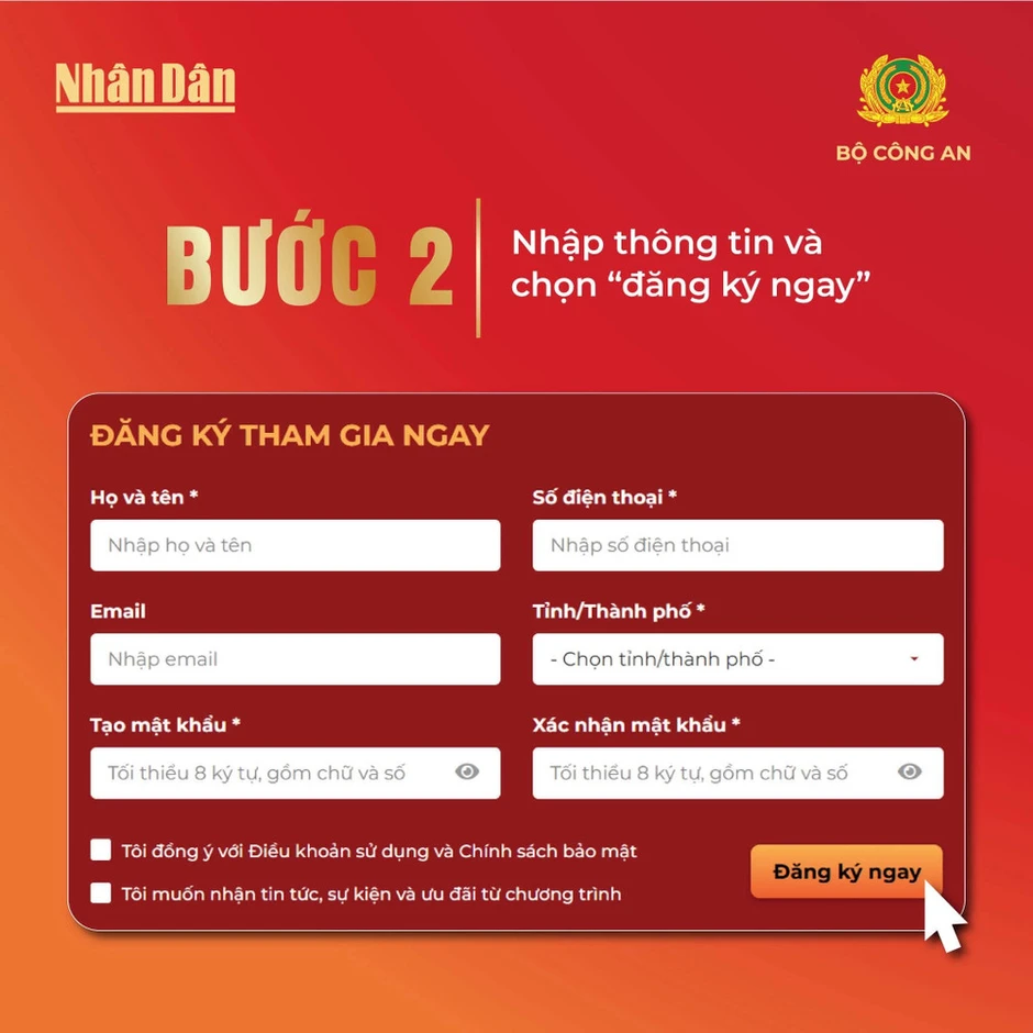 Hướng dẫn đăng ký “Cùng Việt Nam tiến bước 2026” Hướng dẫn đăng ký “Cùng Việt Nam tiến bước 2026”