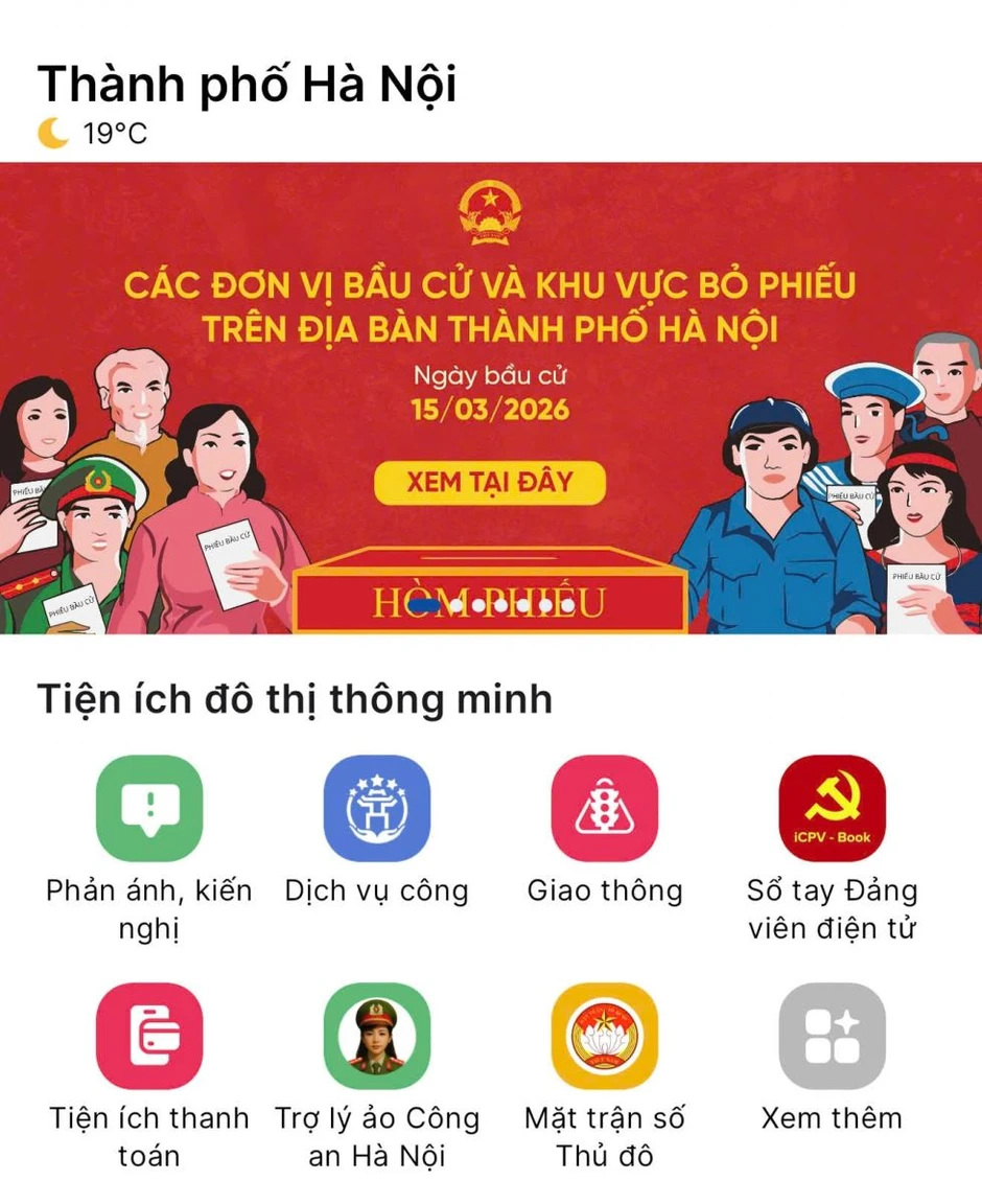 iHanoi tích hợp bản đồ số 1.451 điểm bầu cử phục vụ cử tri iHanoi tích hợp bản đồ số 1.451 điểm bầu cử phục vụ cử tri
