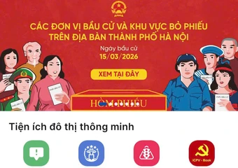 iHanoi tích hợp bản đồ số 1.451 điểm bầu cử phục vụ cử tri
