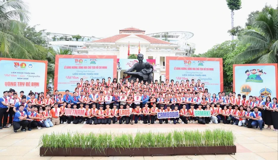 Khai mạc Liên hoan thiếu nhi Việt Nam - Lào - Campuchia năm 2026 Khai mạc Liên hoan thiếu nhi Việt Nam - Lào - Campuchia năm 2026