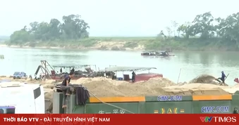 Khai thác cát gây sạt lở bờ sông ở Nghệ An, đe dọa hàng chục ha đất sản xuất