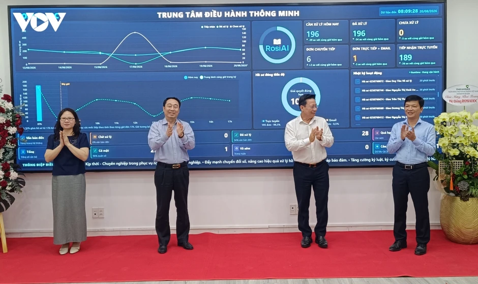Khai trương trung tâm điều hành thông minh Rosi AI IOC Khai trương trung tâm điều hành thông minh Rosi AI IOC