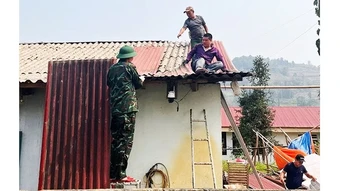 Khẩn trương khắc phục hậu quả dông lốc, mưa đá ở Lào Cai