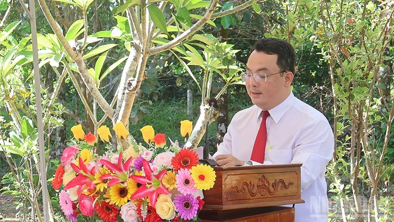 Khánh thành Bia di tích địa điểm thành lập Chi bộ Thạnh Bình - Chi bộ Đảng đầu tiên của huyện Tiên Phước trước đây