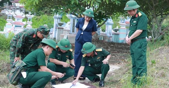 Khảo sát vị trí nghi chôn cất 140 liệt sĩ ở phía Bắc đèo Phước Tượng