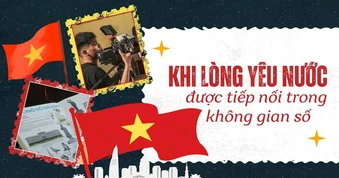 Khi lòng yêu nước được tiếp nối trong không gian số