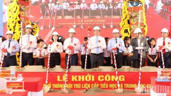 Khởi công 3 trường liên cấp tại các xã biên giới Lâm Đồng