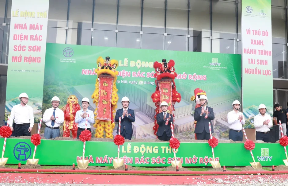 Khởi công Nhà máy điện rác Sóc Sơn mở rộng: Bước tiến mới trong xử lý môi trường Thủ đô