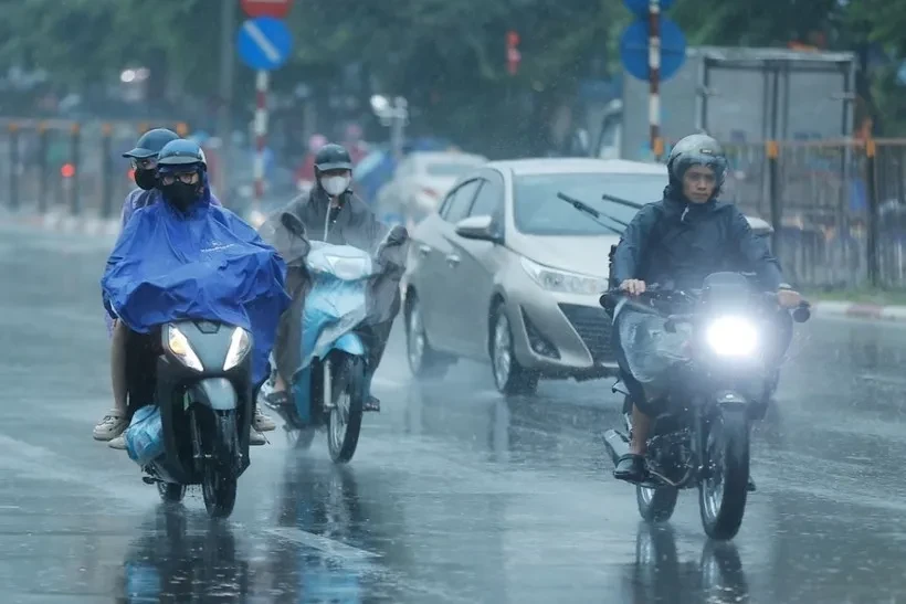 Không khí lạnh yếu gây mưa dông ở Bắc Bộ, có nơi trên 40mm Không khí lạnh yếu gây mưa dông ở Bắc Bộ, có nơi trên 40mm