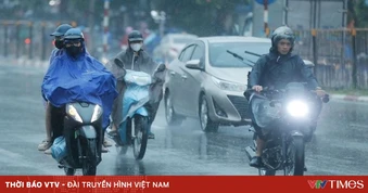 Không khí lạnh yếu gây mưa dông ở Bắc Bộ, có nơi trên 40mm