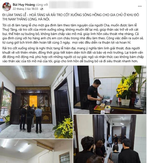 Không xây mộ, không giữ tro: Lựa chọn của một gia đình tại Hà Nội khi an táng cho người thân được chú ý Không xây mộ, không giữ tro: Lựa chọn của một gia đình tại Hà Nội khi an táng cho người thân được chú ý