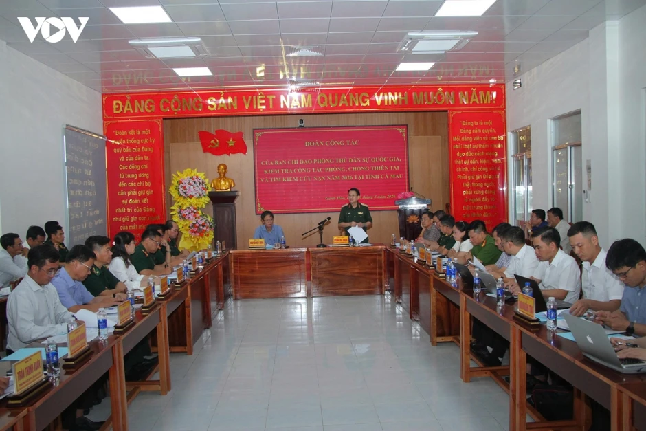 Kiểm tra công tác phòng, chống thiên tai và tìm kiếm cứu nạn tại Cà Mau Kiểm tra công tác phòng, chống thiên tai và tìm kiếm cứu nạn tại Cà Mau