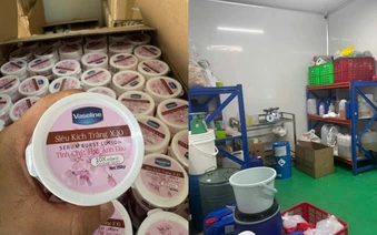 Kinh hoàng “công xưởng” kem trộn giữa TP.HCM: Phù phép hóa chất rẻ tiền thành mỹ phẩm OLAY, ABUTINE C3C, Bạch Ngọc Liên, Vaseline...