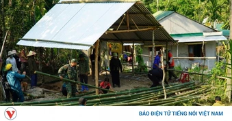 Kịp thời dựng nhà tạm cho hộ dân gặp hỏa hoạn ở Quảng Ngãi