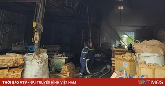 Kịp thời khống chế vụ cháy xưởng gỗ ở Hải Phòng