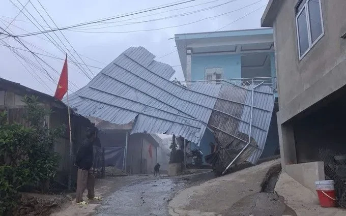 Lai Châu: Gió lốc gây thiệt hại tại xã Thu Lũm Lai Châu: Gió lốc gây thiệt hại tại xã Thu Lũm