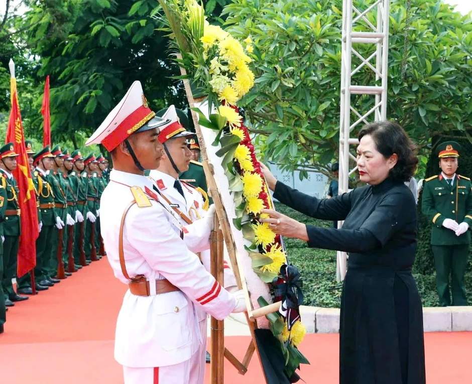 Lai Châu: Truy điệu, an táng 47 hài cốt liệt sĩ hy sinh từ 75 năm trước Lai Châu: Truy điệu, an táng 47 hài cốt liệt sĩ hy sinh từ 75 năm trước