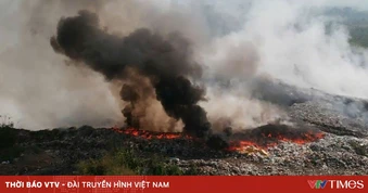 Lâm Đồng: Cháy bãi rác, khói bao trùm khu dân cư