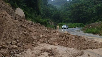 Lâm Đồng: Đèo Đại Ninh tiếp tục sạt lở vị trí cũ
