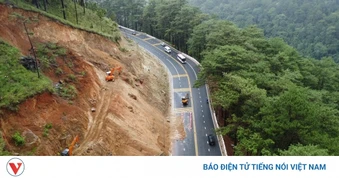 Lâm Đồng khắc phục điểm sạt lở nguy hiểm trên đèo Prenn Đà Lạt