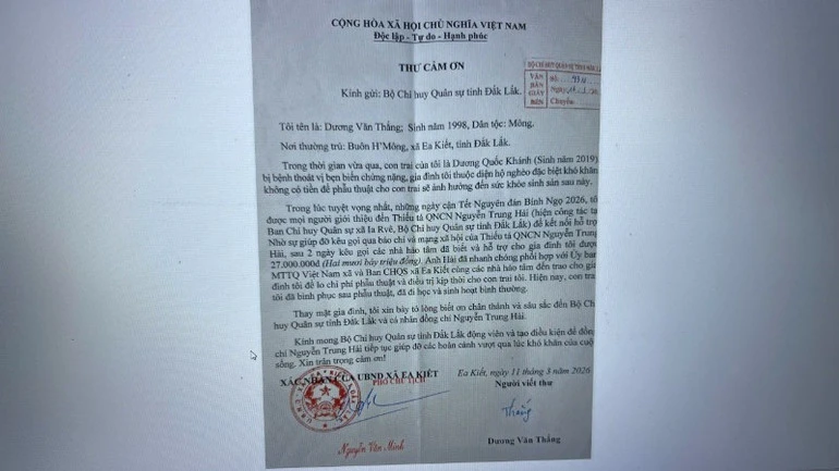 Lan tỏa tình quân-dân từ một việc làm nghĩa tình Lan tỏa tình quân-dân từ một việc làm nghĩa tình