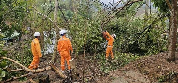 Lào Cai khẩn trương khắc phục lưới điện sau giông, lốc Lào Cai khẩn trương khắc phục lưới điện sau giông, lốc