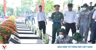 Lấy mẫu sinh phẩm hài cốt liệt sĩ chưa xác định danh tính để giám định ADN