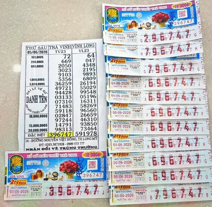 Lộ diện nơi trúng 3 giải độc đắc và 3 giải an ủi xổ số miền Nam Lộ diện nơi trúng 3 giải độc đắc và 3 giải an ủi xổ số miền Nam
