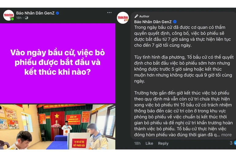 Mạng xã hội trở thành "kênh thông tin" bầu cử của Gen Z Mạng xã hội trở thành "kênh thông tin" bầu cử của Gen Z