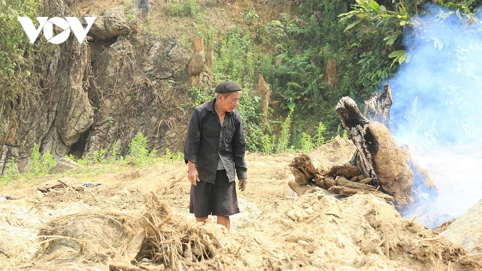Màu xanh trở lại Làng Pèng sau cơn lũ dữ Màu xanh trở lại Làng Pèng sau cơn lũ dữ