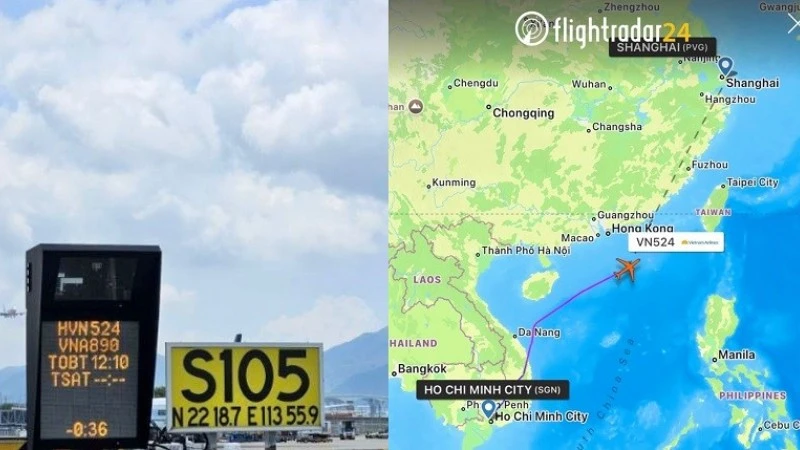 Máy bay Vietnam Airlines hạ cánh khẩn cấp tại san bay Hong Kong, kịp cấp cứu hành khách